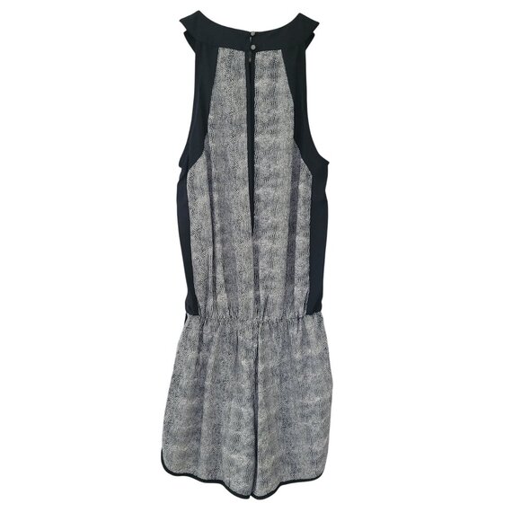 Revolve Krisa Sleeveless Drop Waist Dotted Patern Romper Size XS Black White NWT - Picture 2 of 8